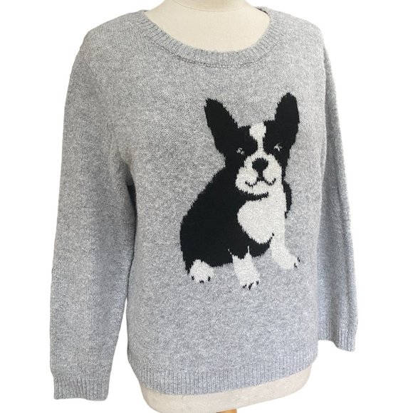 Cupcakes and Cashmere Intarsia French Bulldog Fuzzy Novelty Print Dog Sweater-XL - Picture 1 of 12